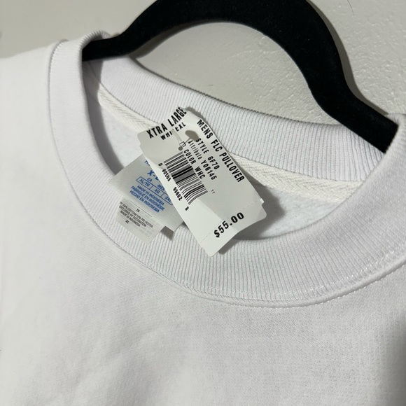 *NWT CHAMPION MEN'S REVERSE WEAVE GF70 Y06145 SWEATSHIRT WHITE PULLOVER Sz:XLG - Picture 3 of 4